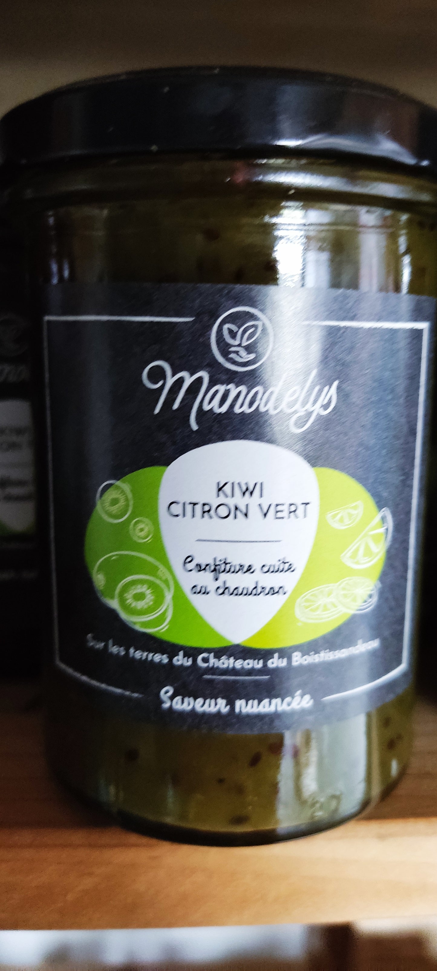 Confiture Kiwi Citron vert - 230 g - Les jardins du Bois-Tissandeau