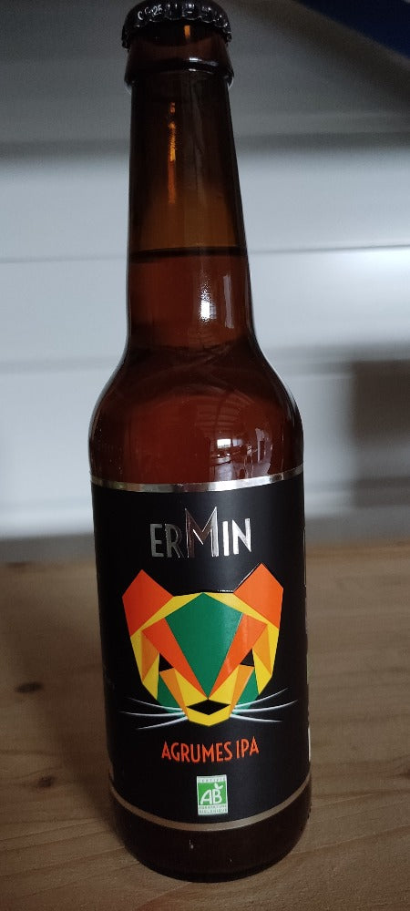 Bière artisanale Bio Ermin - Agrumes IPA - 33 cl