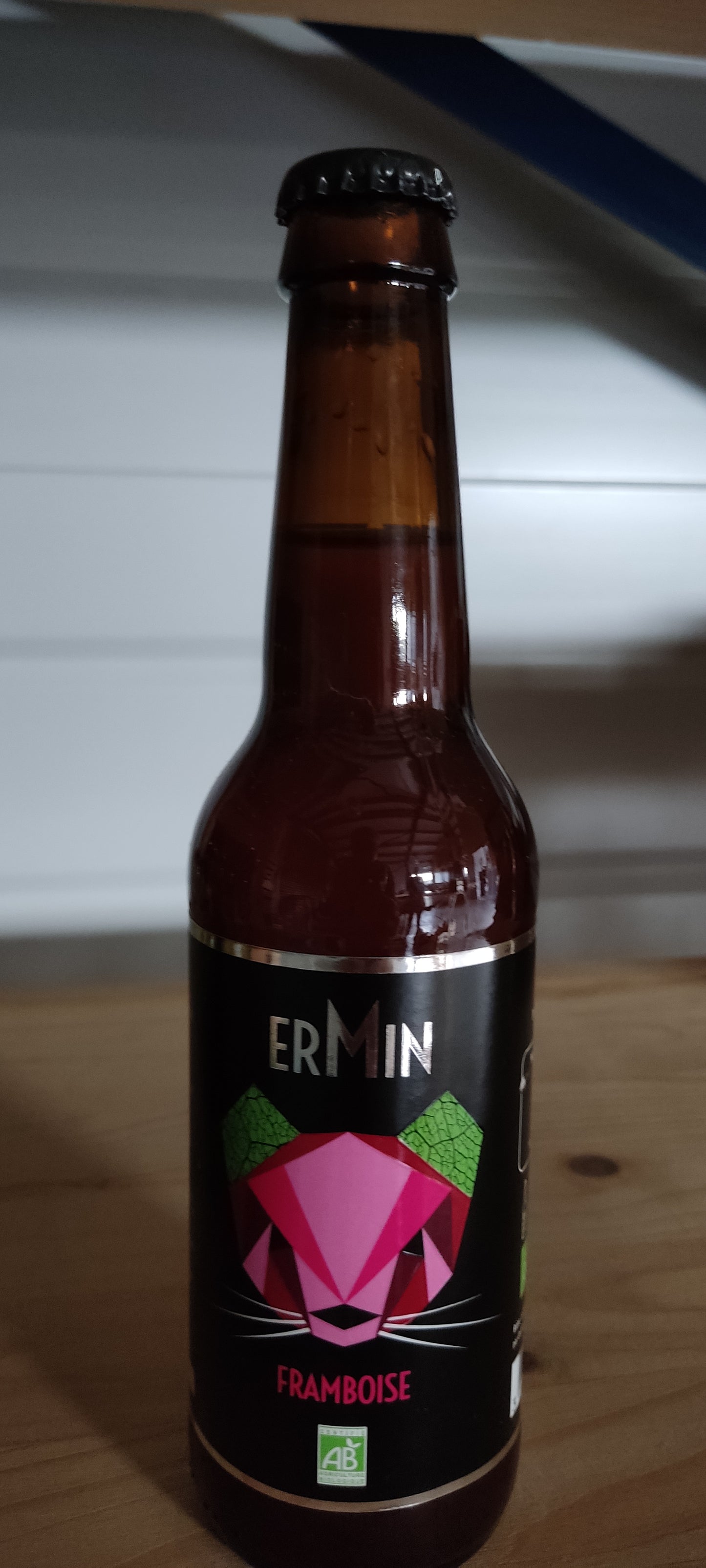 Bière artisanale Bio Ermin Framboise - 33 cl