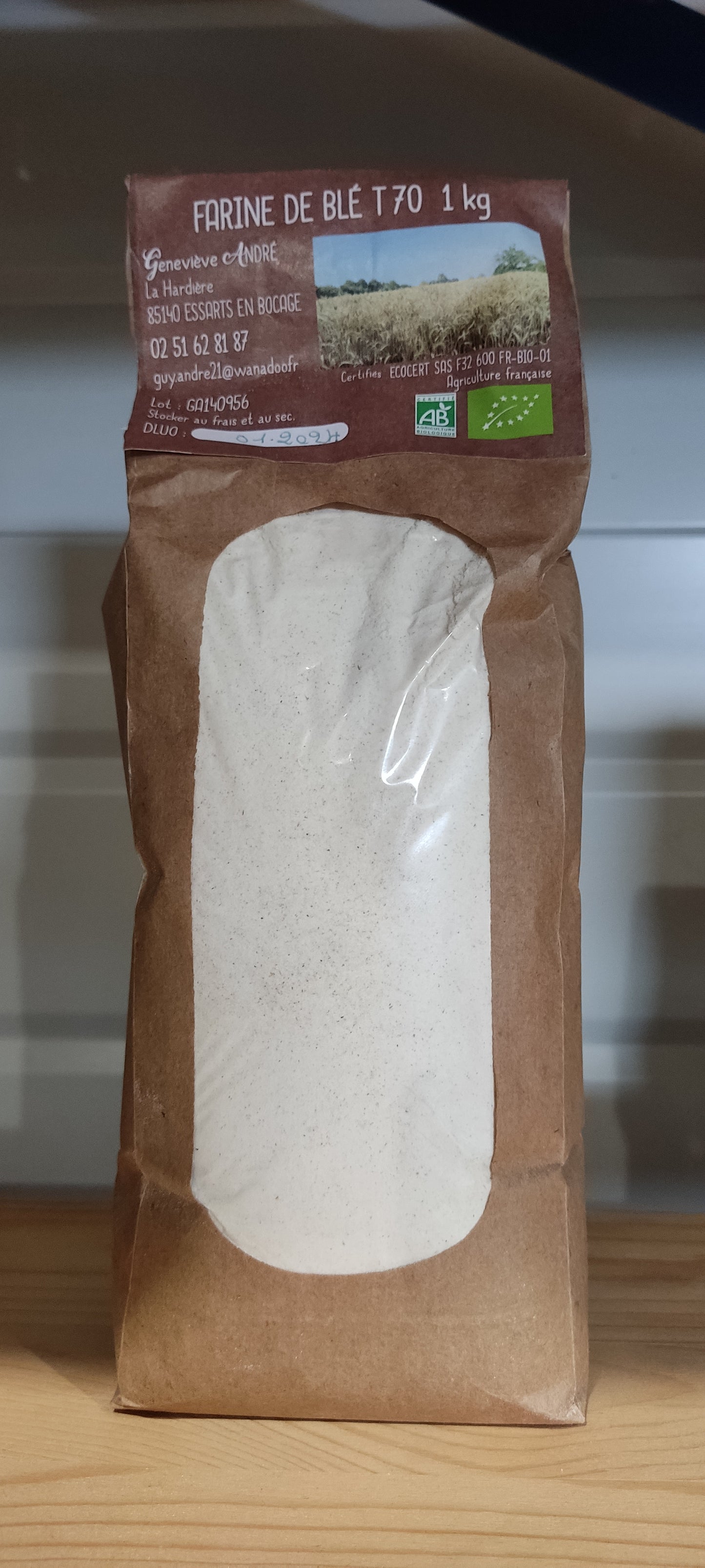 Farine de blé bio T70 - T80