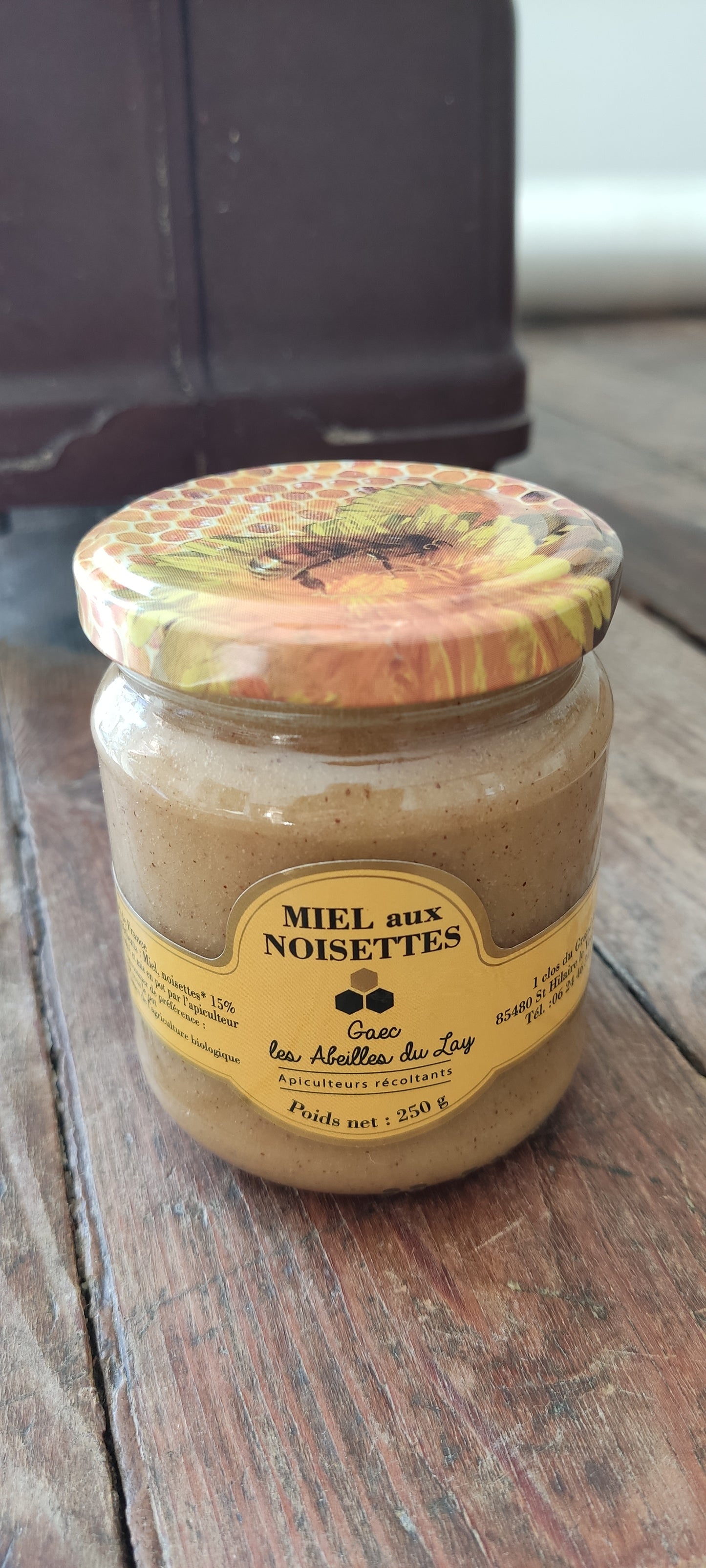 Miel aux noisettes - 250 g - Les Abeilles du Lay