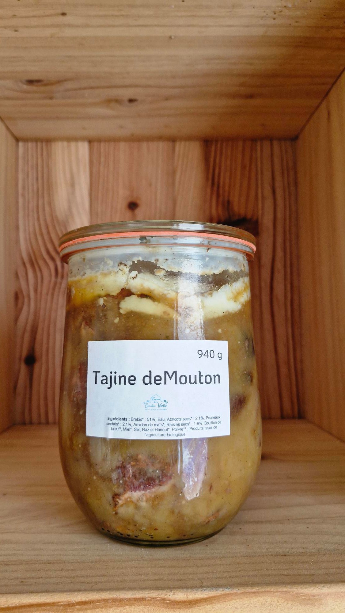 Tajine de Mouton 940g ou 470g- La Ferme de la Coulée Verte