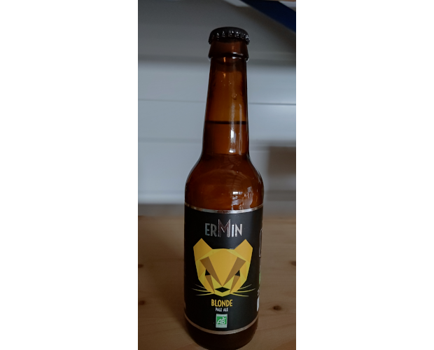 Bière artisanale blonde bio Ermin - 33 cl - Pack de 3 ou 6 bouteilles