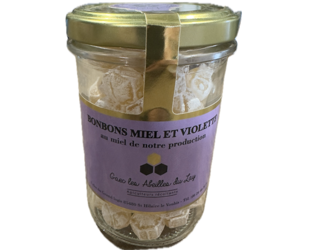 Bonbons au miel et à la violette