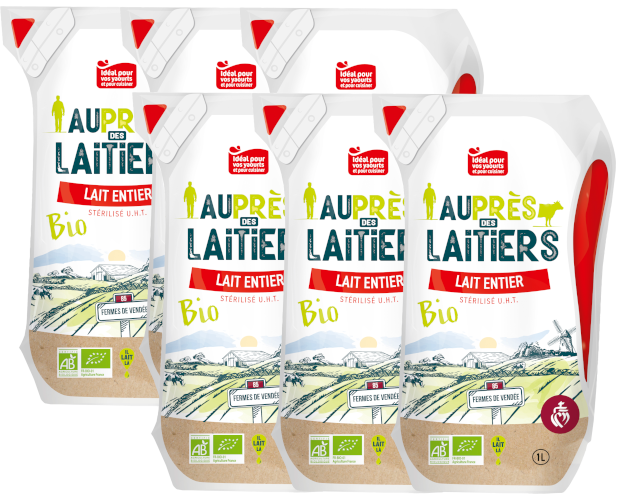 Lait entier bio - 6 x 1 litre