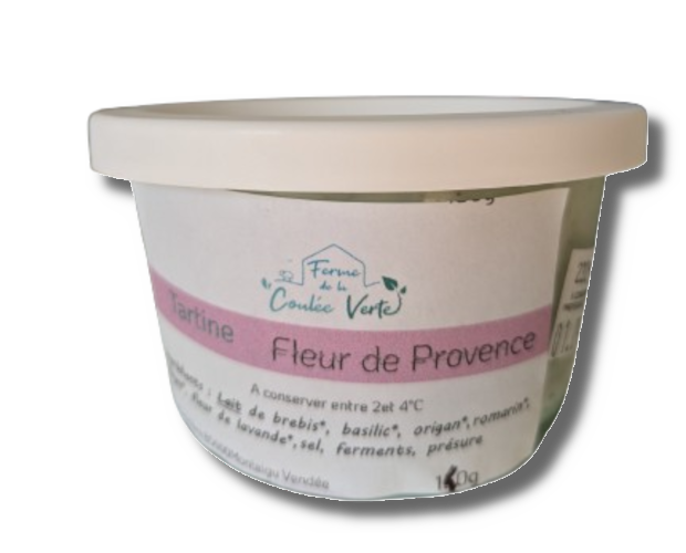 Tartinable - Fromage frais bio de brebis aux fleurs de Provence - 140 g 6 semaine impaire