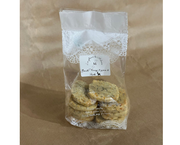 Biscuits au fromage et aux graines de pavot - 150 g