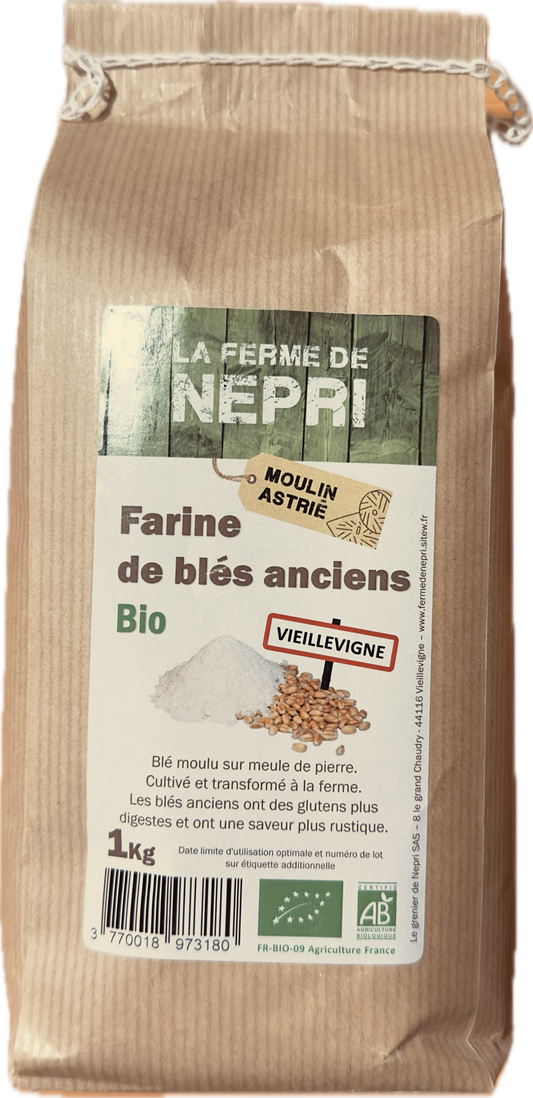 Farine de blés anciens Bio - Sachet de 1 kg