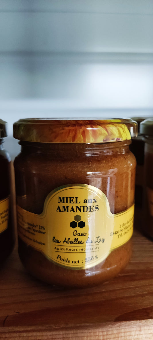 Miel aux amandes Les Abeilles du Lay - 250 g