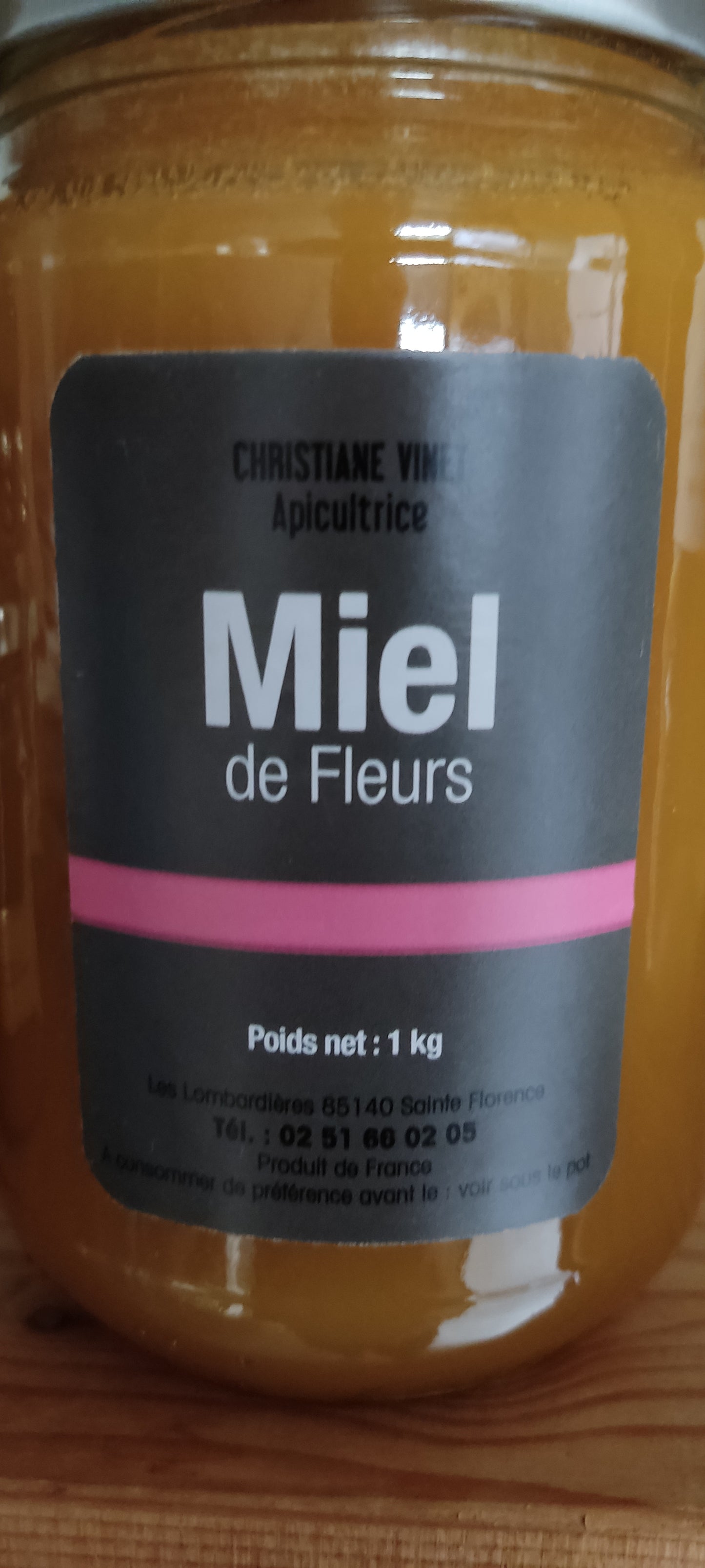 Miel de fleurs 1kg Le Pot de l'Ours