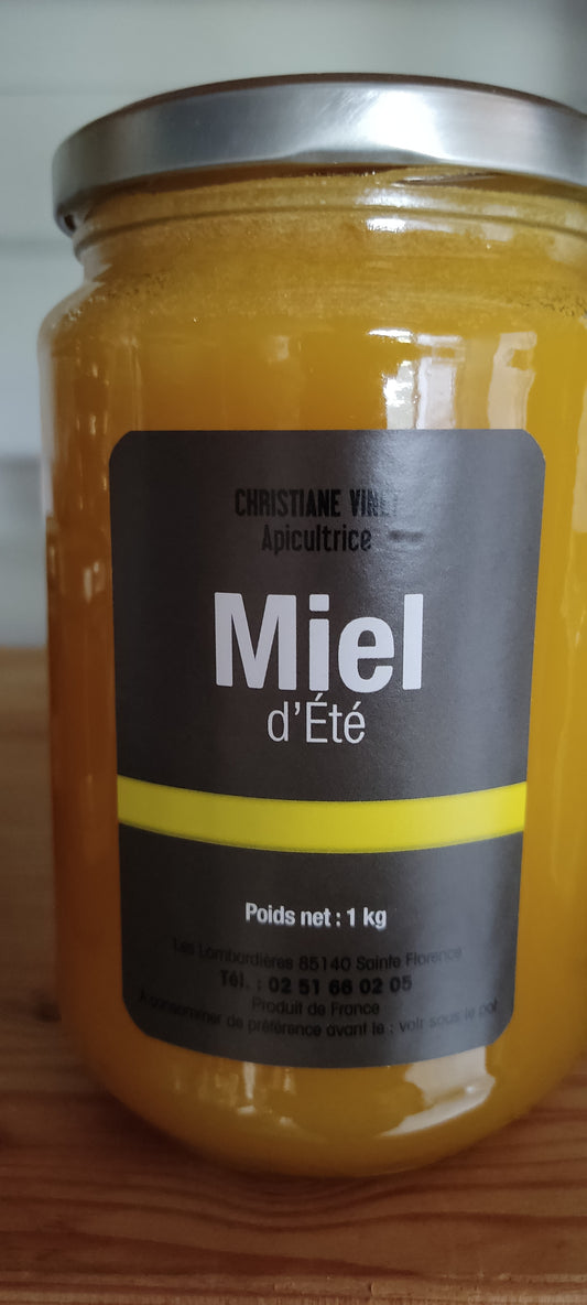 Miel d'été 1kg Le pot de l'Ours