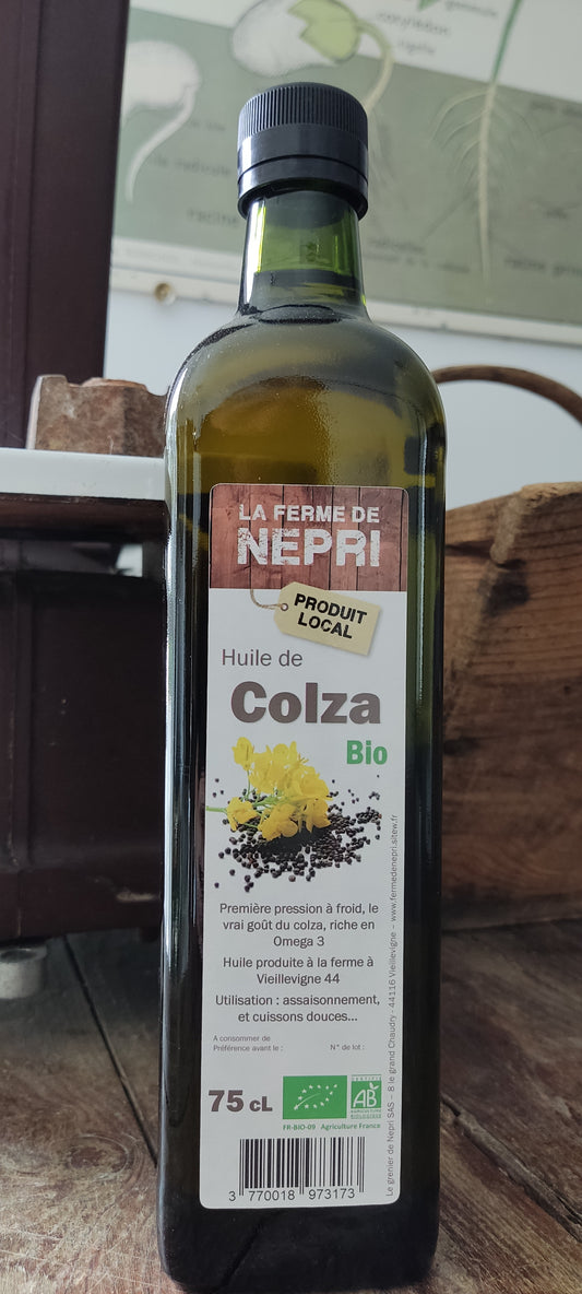 Huile de colza bio - 75 cl