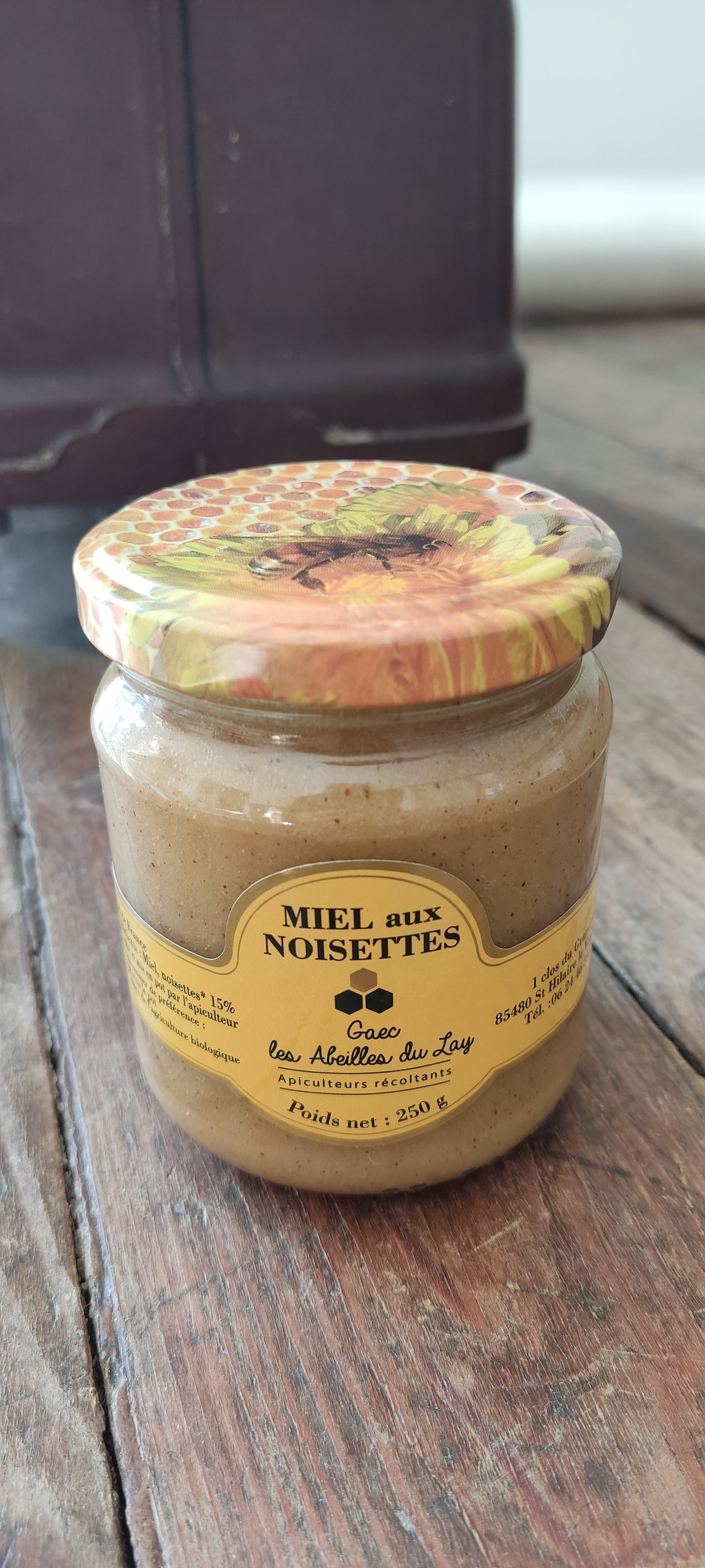 Miel aux noisettes - Les Abeilles du Lay - 250 g