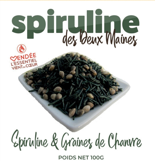 Spiruline & chanvre torréfié - Sachet de 100 g