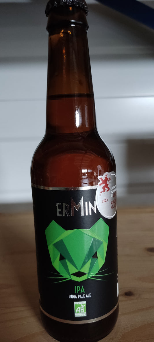 Bière artisanale bio Ermin IPA - 33 cl