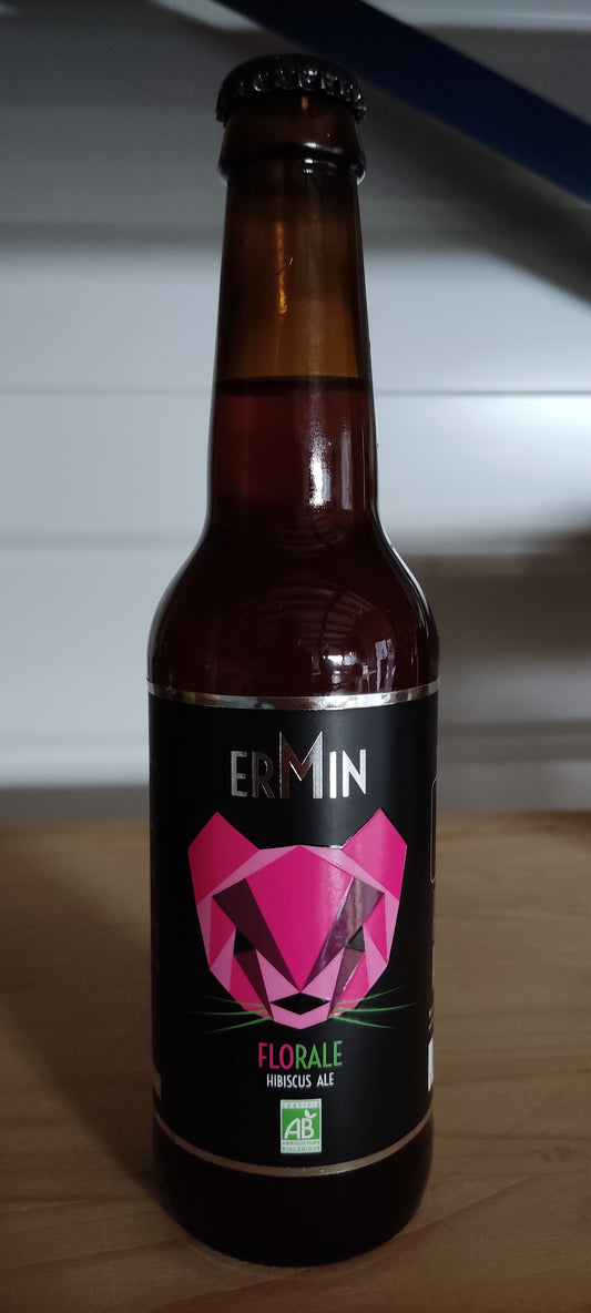 Bière bio Ermin Florale Hibiscus Ale 33 cl à l'unité