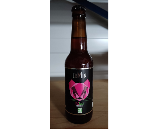 Bière artisanale bio Florale Hibiscus Ale Ermin - 33 cl - Pack de 3 ou 6 bouteilles