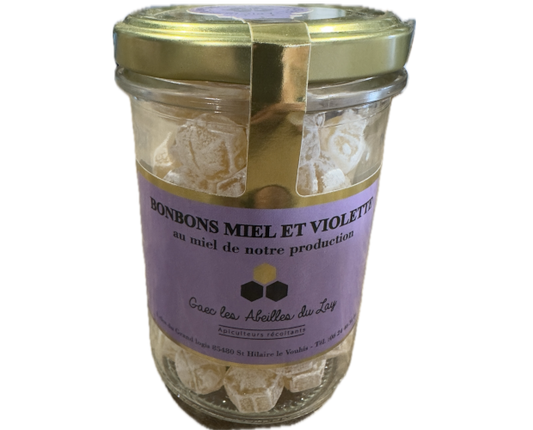 Bonbons au miel et à la violette