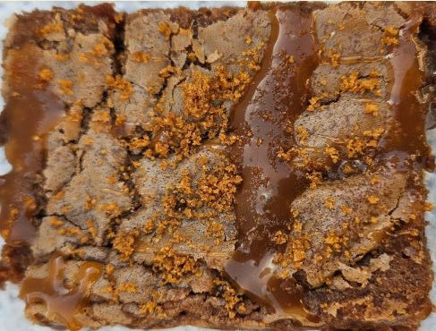Brownie au caramel fondant