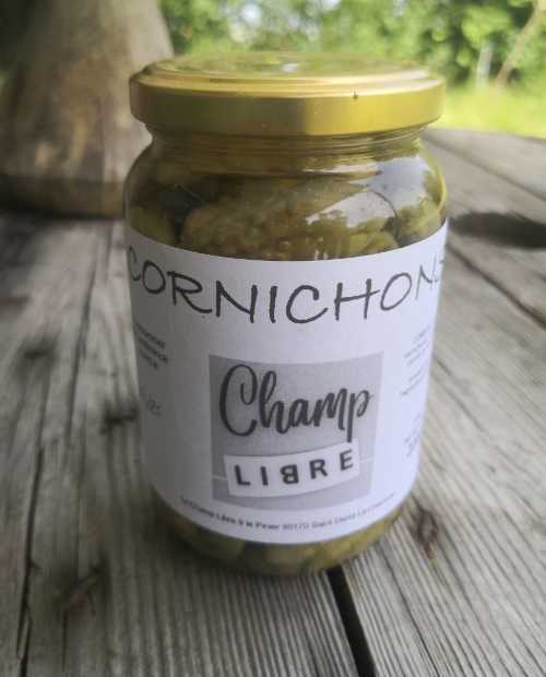 Cornichons bio - Bocal de 200 g - Micro-ferme maraichère Le Champ Libre