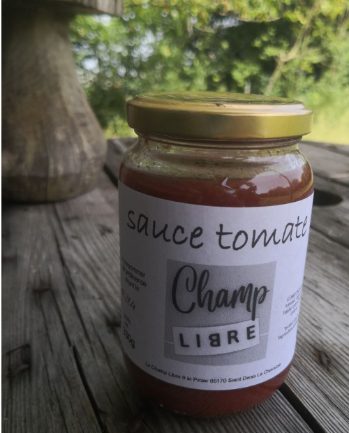 Sauce tomate bio - Bocal de 300 g - Micro-ferme maraichère Le Champ Libre