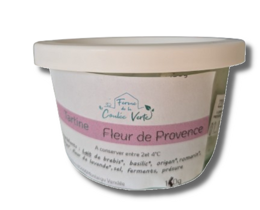 Tartinable - Fromage frais bio de brebis aux fleurs de Provence - 140 g 6 semaine impaire