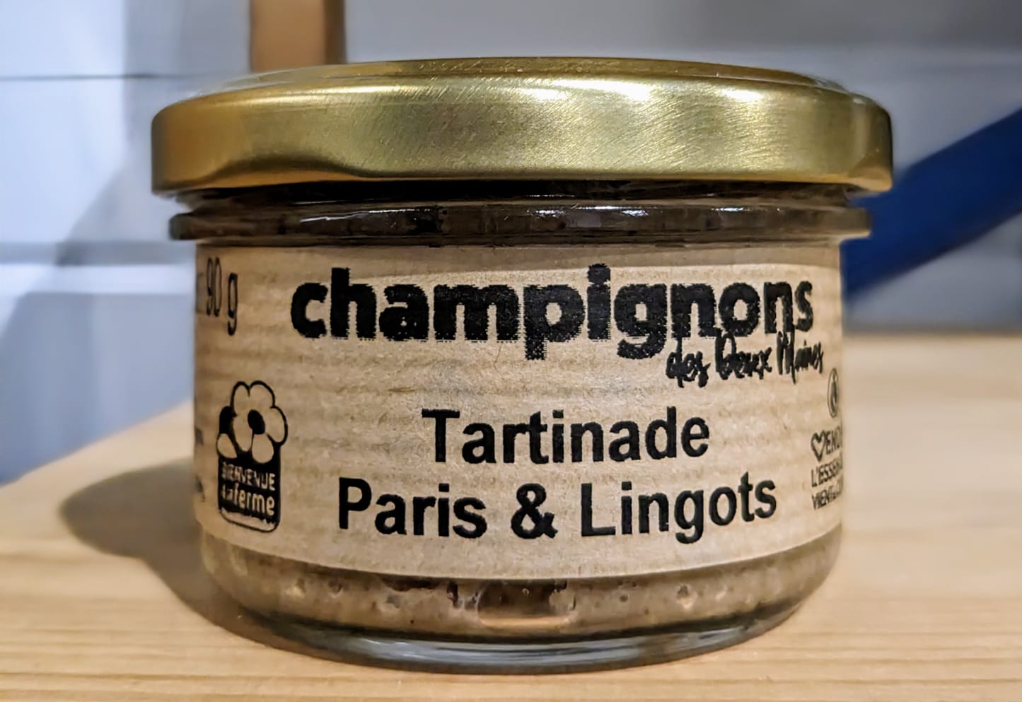 Tartinade champignons de Paris bio et haricots blancs lingots bio - 90 g